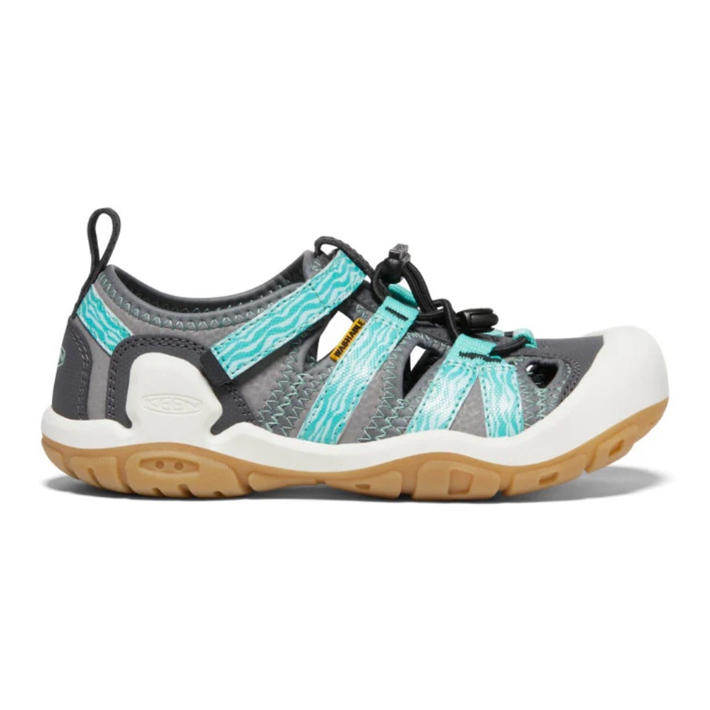 KEEN Kids' Aqua and Charcoal Outdoor Shoes size 9 kids
